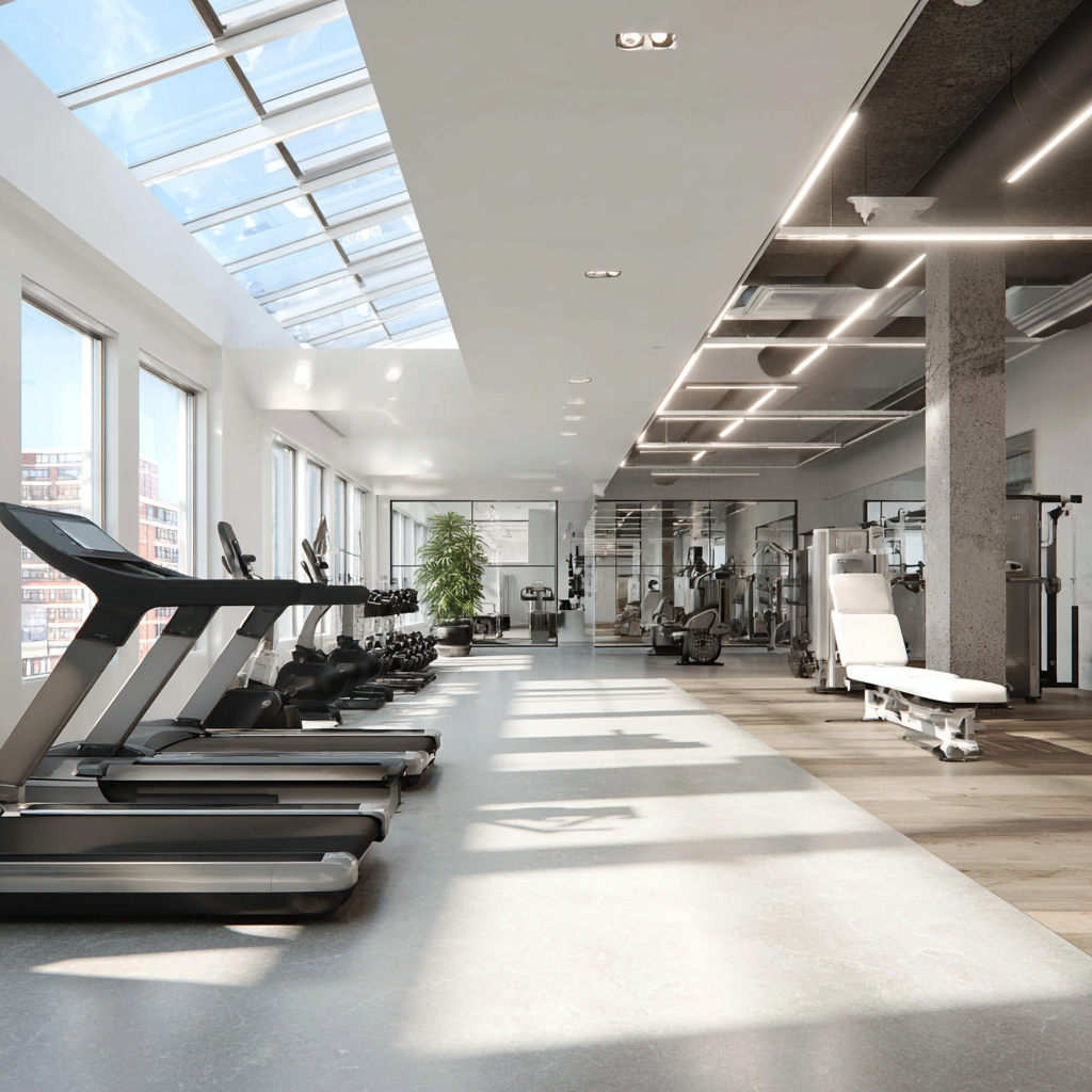 modern fitness equipment designed for senior adults